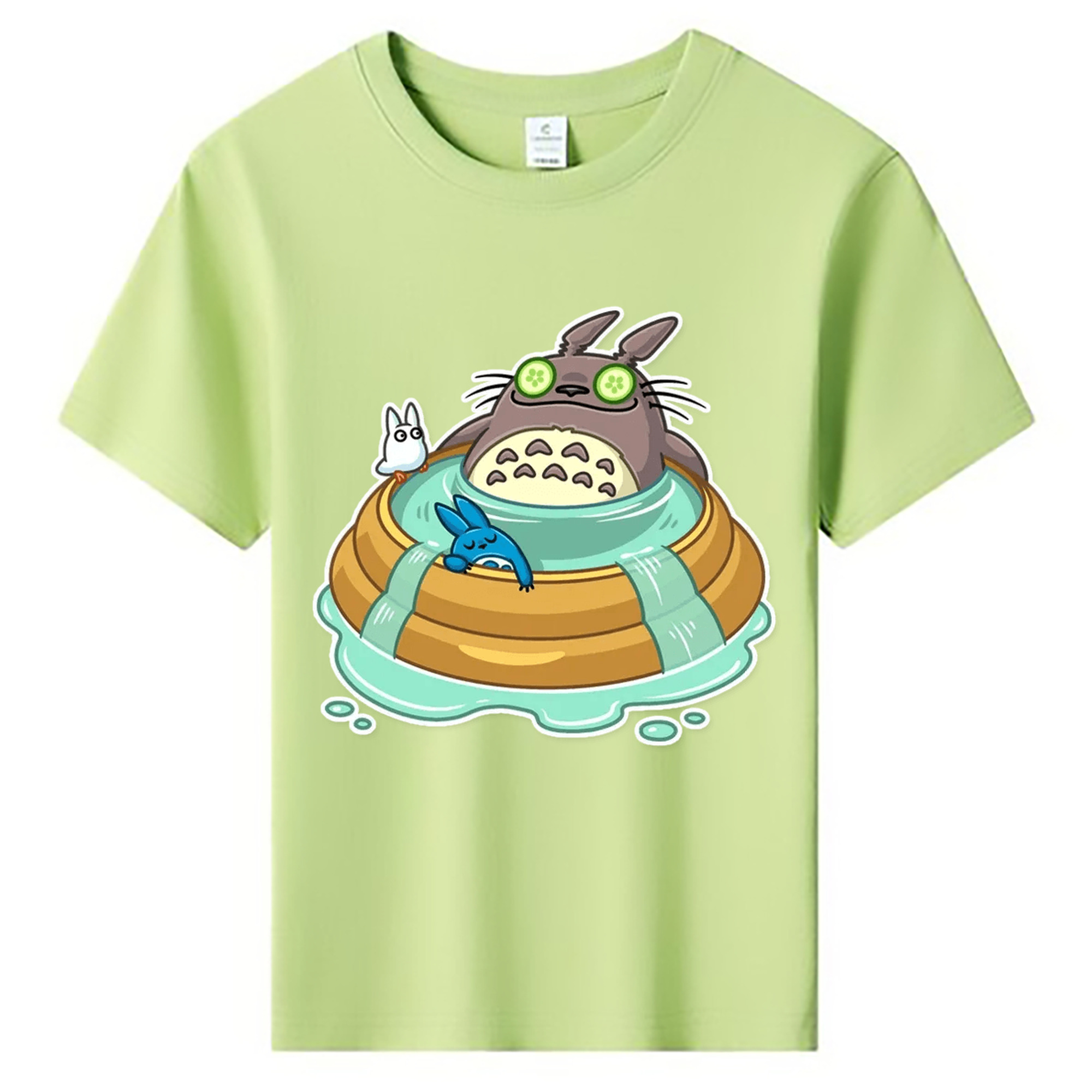 （画像用） となりのトトロ 草壁メイ 草壁サツキ My Neighbor Totoro Satsuki Kusakabe Mei Kusakabe 綿100％キッズTシャツ（フロントプリント）